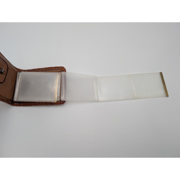 Genuine Made In Mexico Leather Wallet Billfold 1970's, Wolf Wolves Deer Nature - Picture 4 of 7